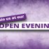 Join us for Open Evening – Wednesday 17th September from 4pm to 6pm